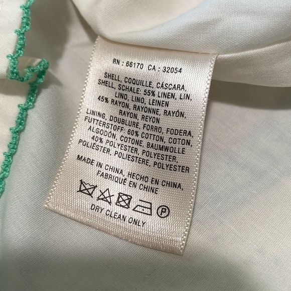 Maeve lined linen style colorful pattern skirt NWOT 6 - Picture 3 of 5